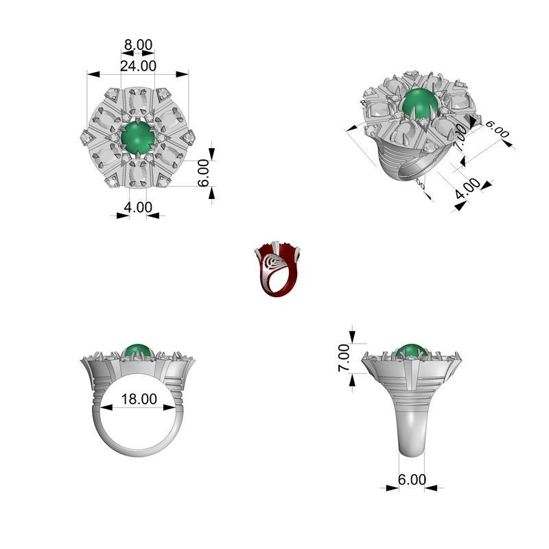 JEWEL OF INFINITE RING 3D print model_1