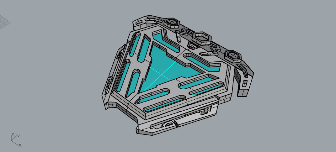 Nanotech iron man new arc reactor from infinity war 3D print model_1