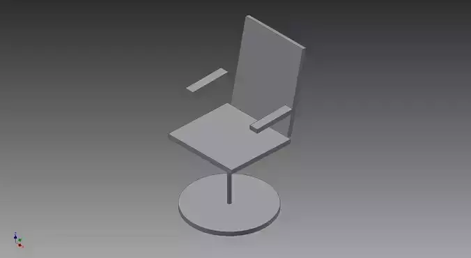 Office Chair template Free 3D model