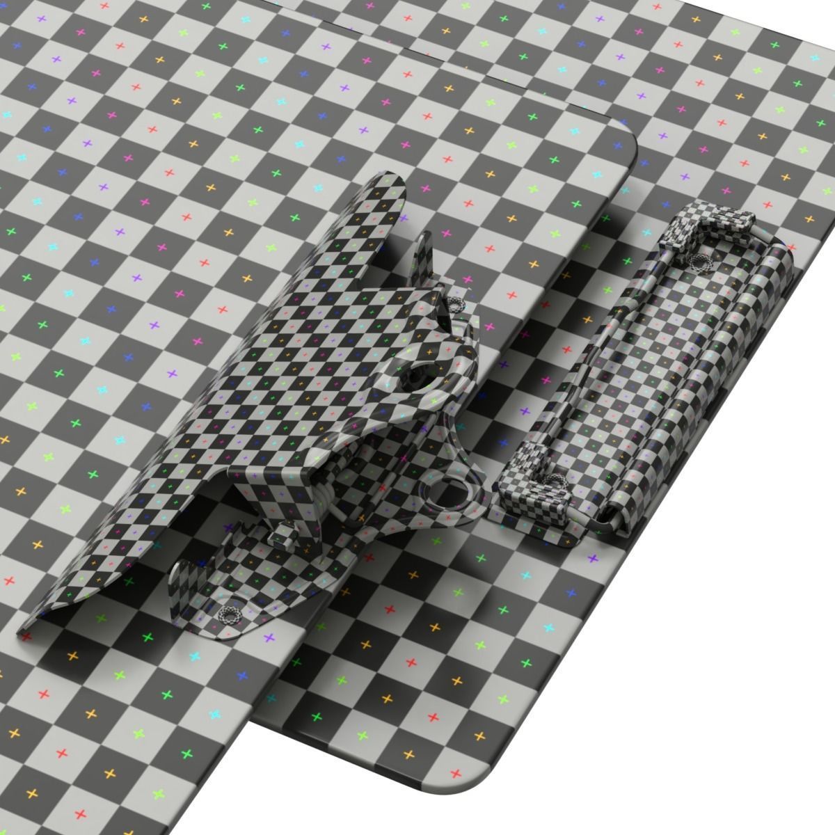 Clipboards two metal brackets 3D model_8