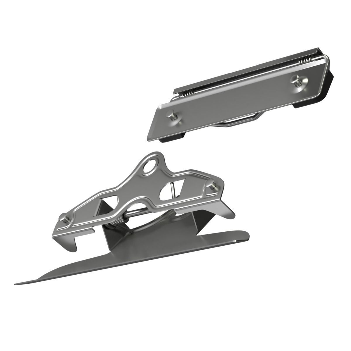 Clipboards two metal brackets 3D model_4