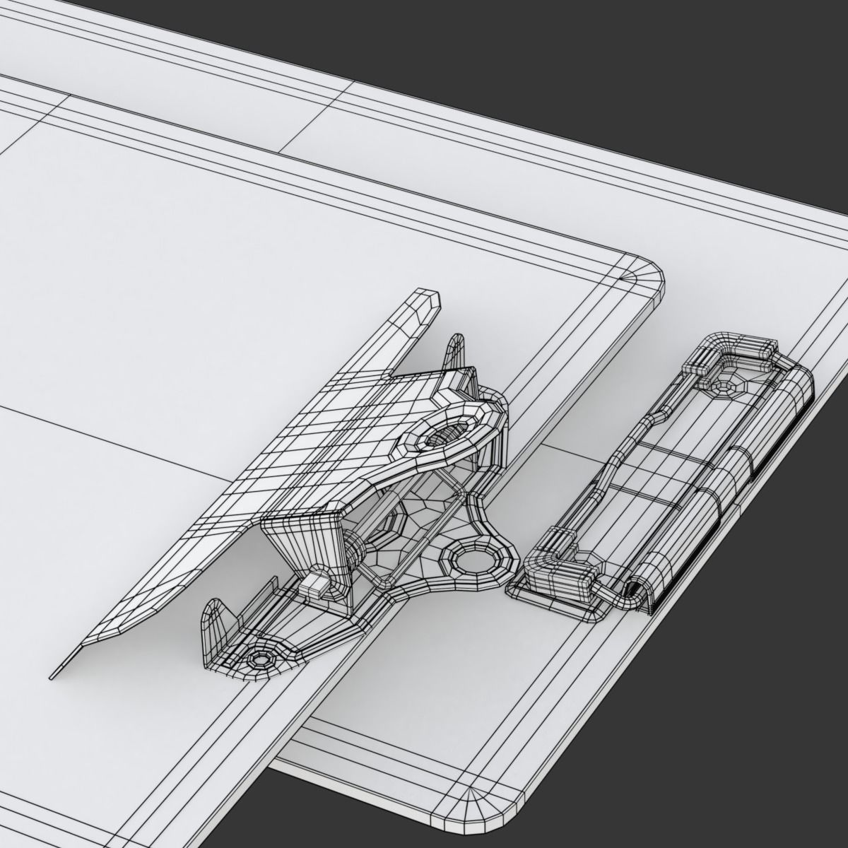 Clipboards two metal brackets 3D model_15