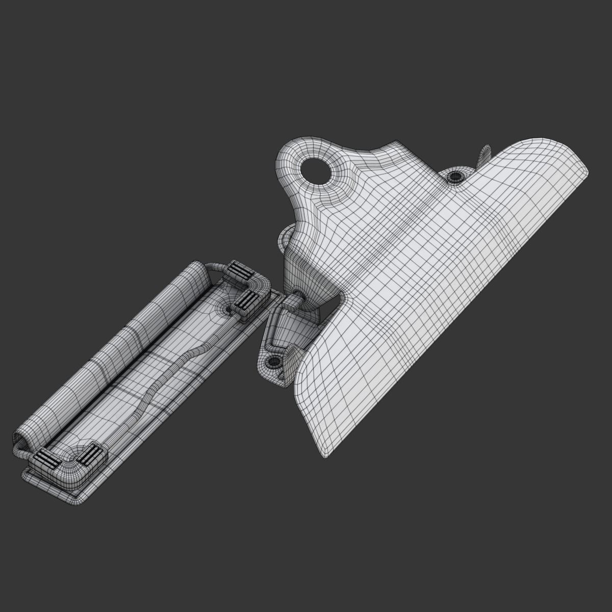 Clipboards two metal brackets 3D model_16