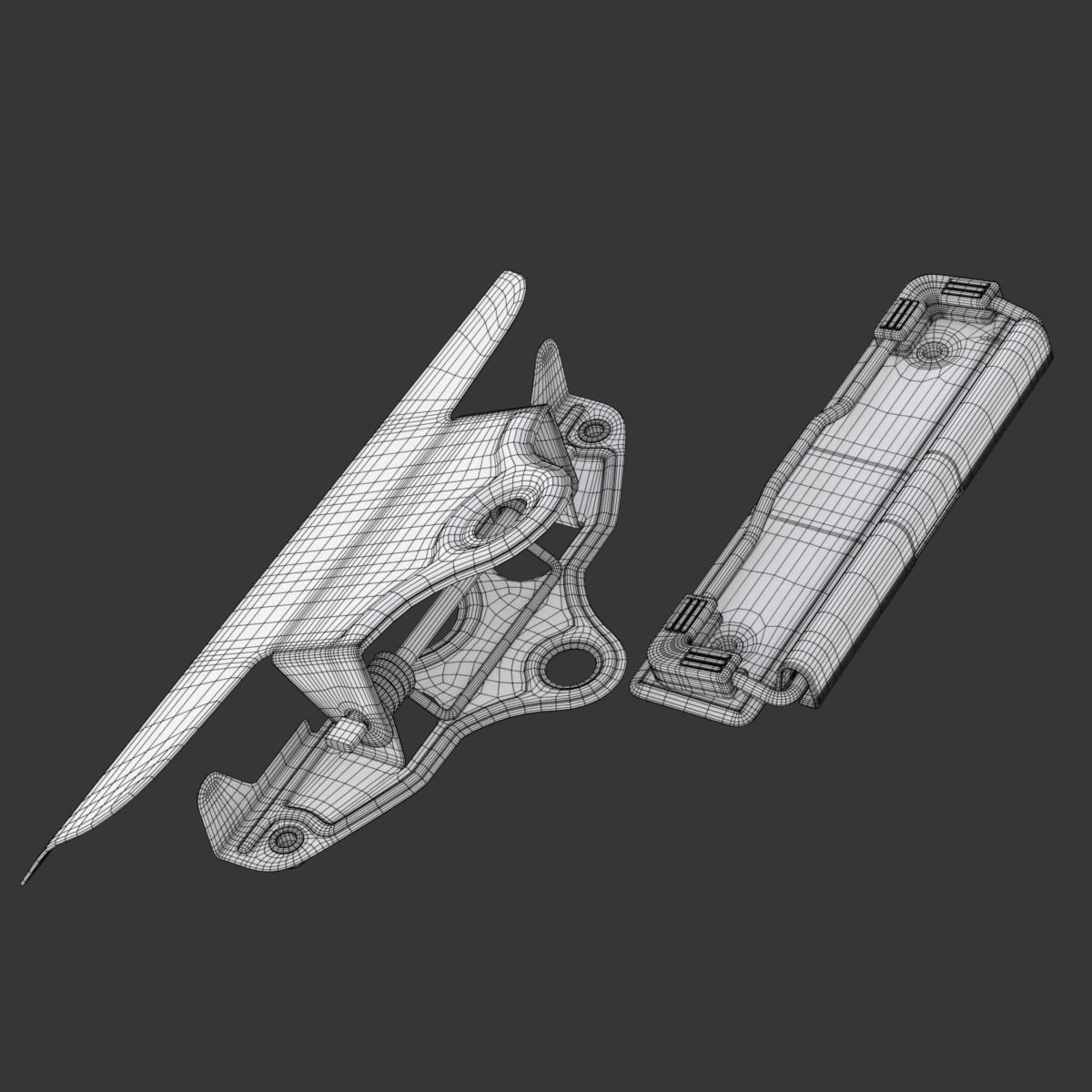 Clipboards two metal brackets 3D model_17