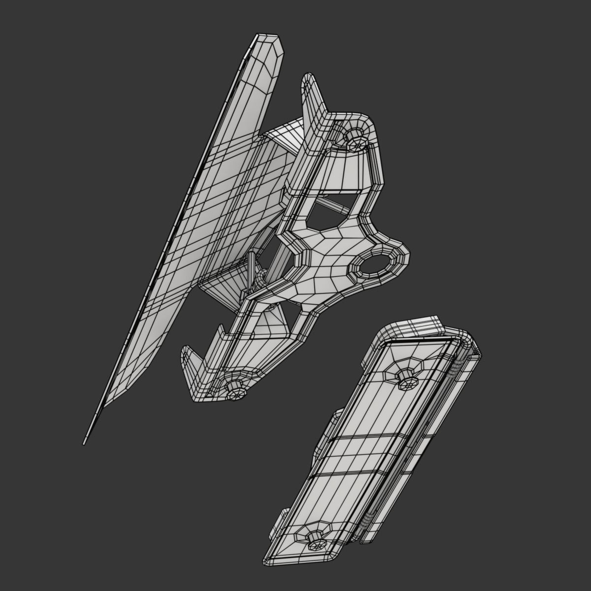 Clipboards two metal brackets 3D model_19