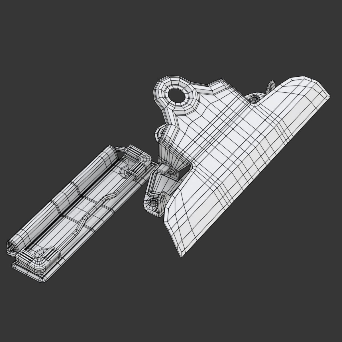 Clipboards two metal brackets 3D model_14