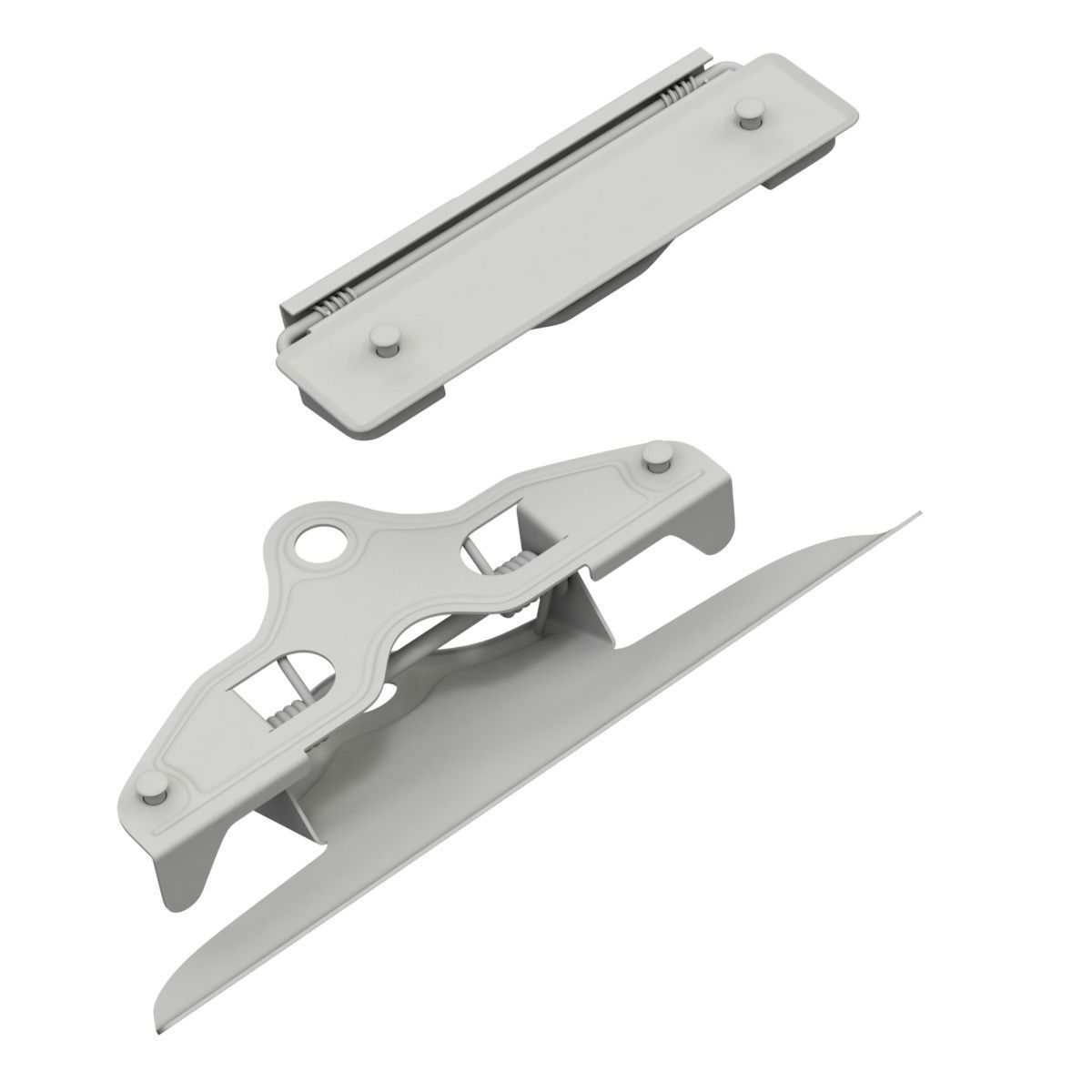 Clipboards two metal brackets 3D model_9