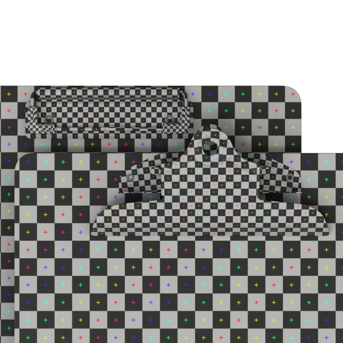 Clipboards two metal brackets 3D model_7