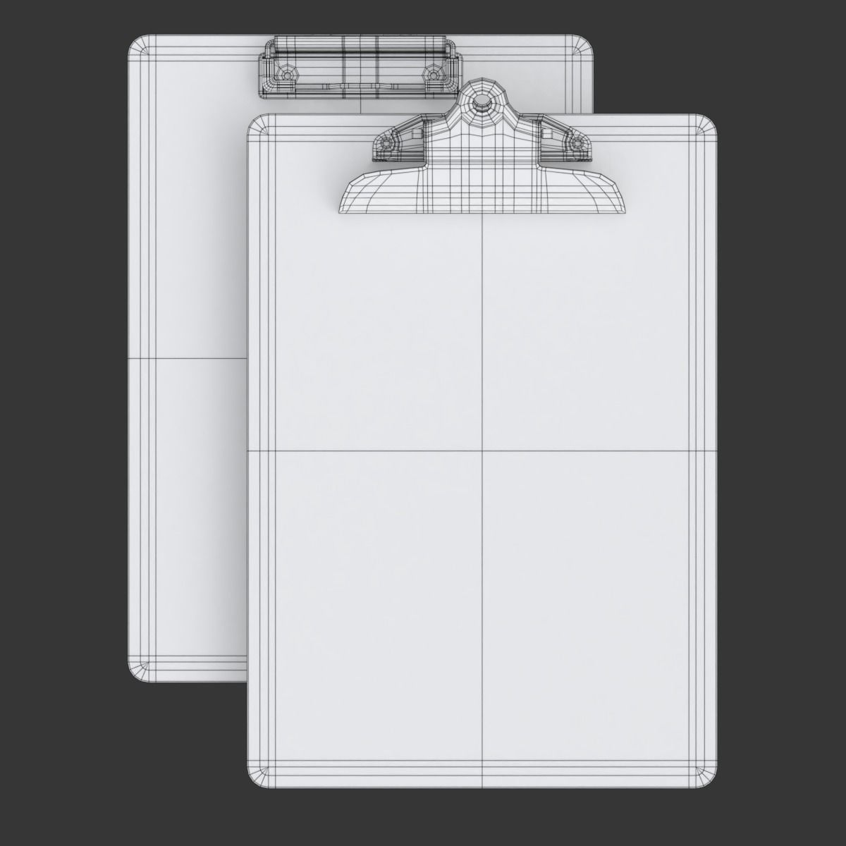 Clipboards two metal brackets 3D model_12