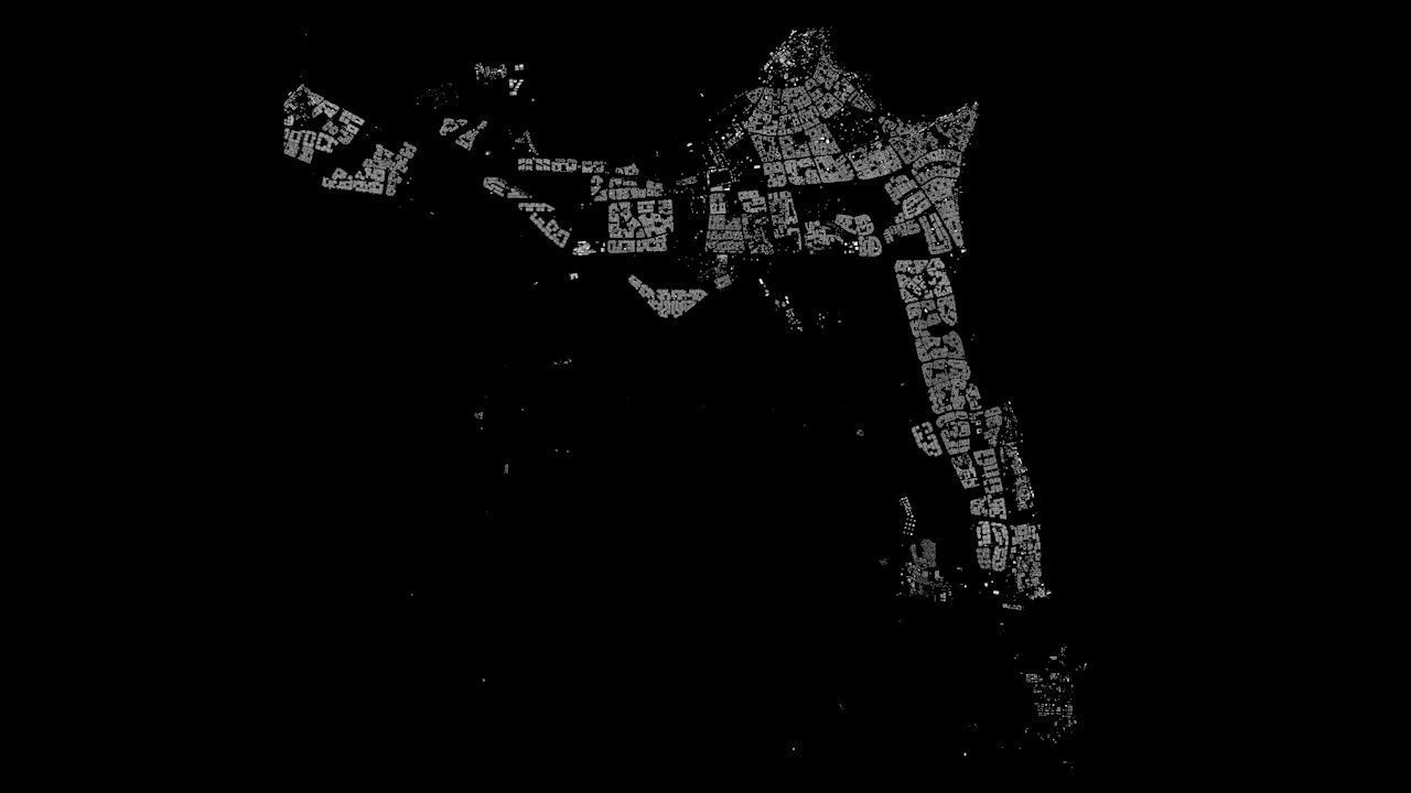 Kuwait City Area Streets and Buildings 3D model_9