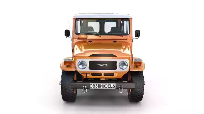 Toyota Land Cruiser FJ 40 Orange with Interior