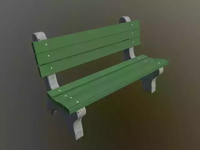 Park Bench - Autodesk Maya 2018 Free 3D model