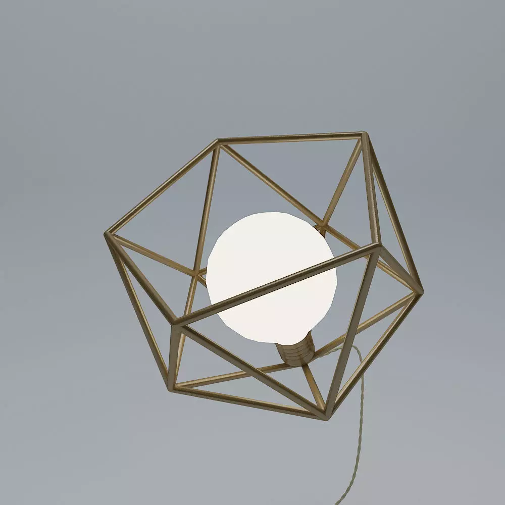 Minimalist Geometric Table Lamps By Wayne Works 3D model