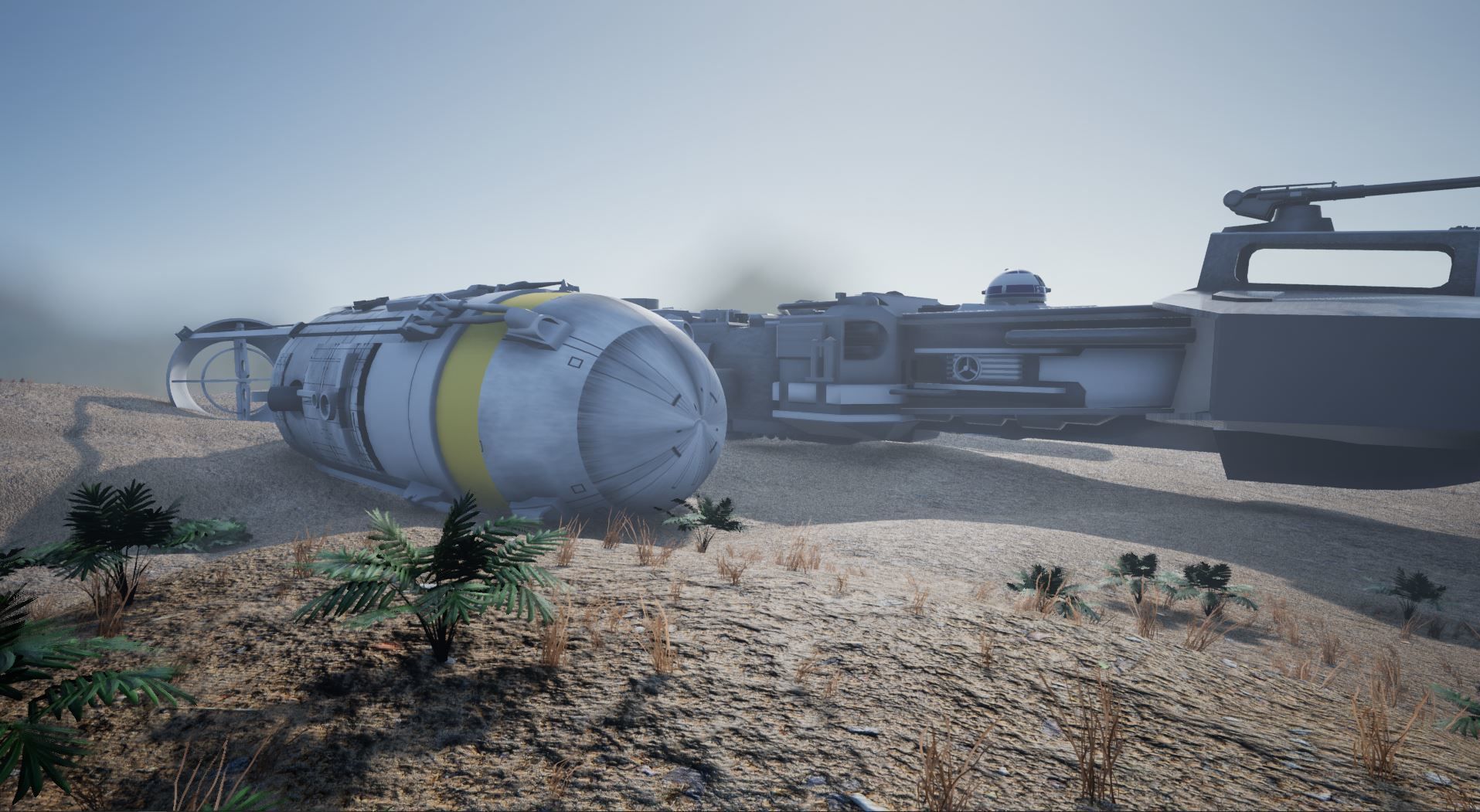 Star Wars Ship Low-poly 3D model_8