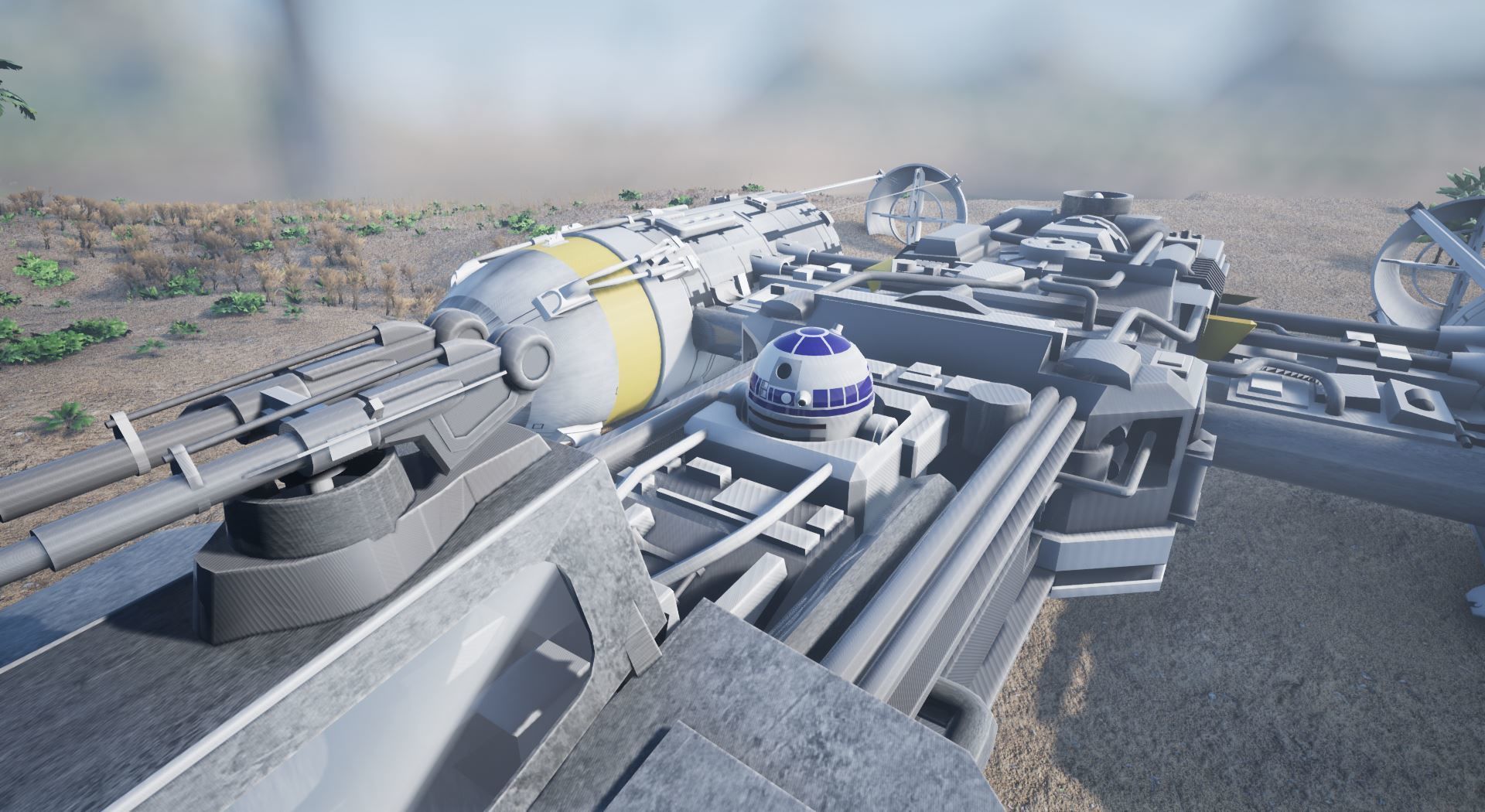 Star Wars Ship Low-poly 3D model_11