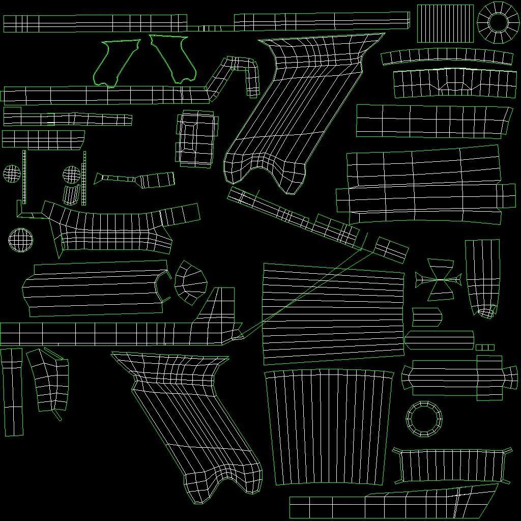 Luger ww2 Low-poly 3D model_13