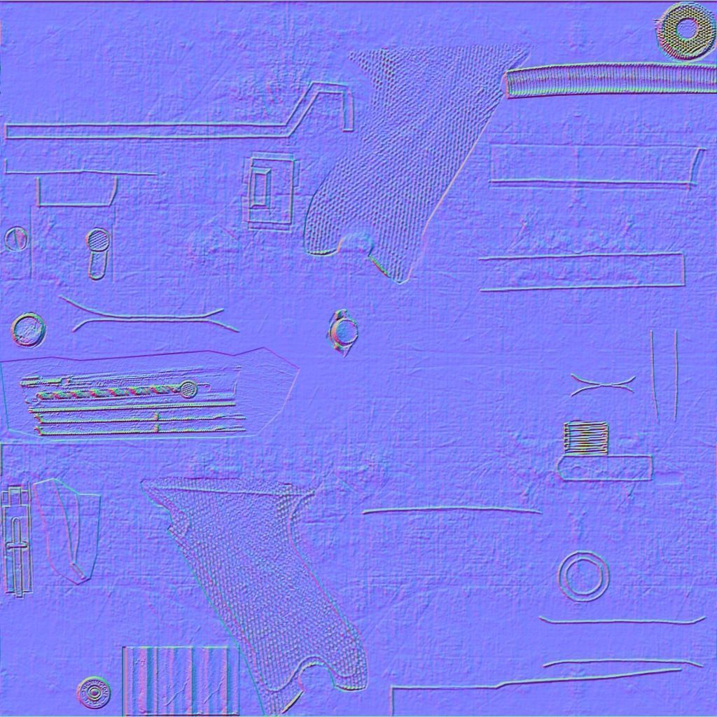 Luger ww2 Low-poly 3D model_17