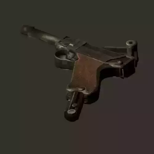 Luger ww2 Low-poly 3D model