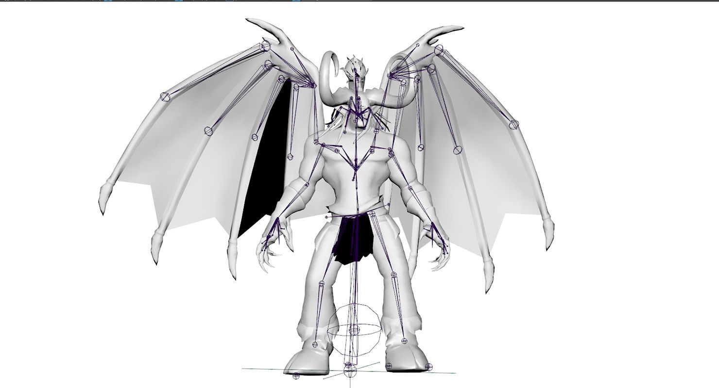 Warcraft Illidan Animated and Rigged Free low-poly 3D model_9