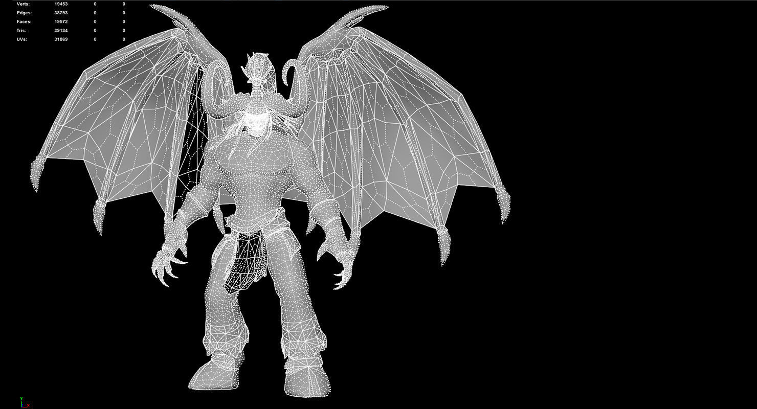 Warcraft Illidan Animated and Rigged Free low-poly 3D model_7