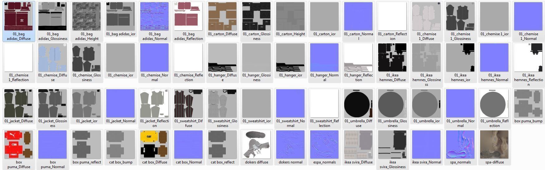 hemnes storage rack with clothes hanging 3D model_13