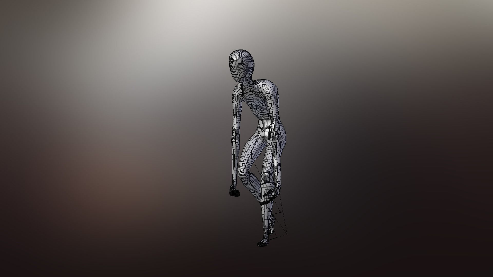 Faceless fictional character 3D model_44