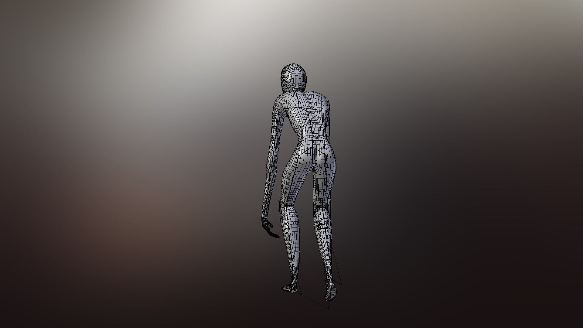 Faceless fictional character 3D model_34