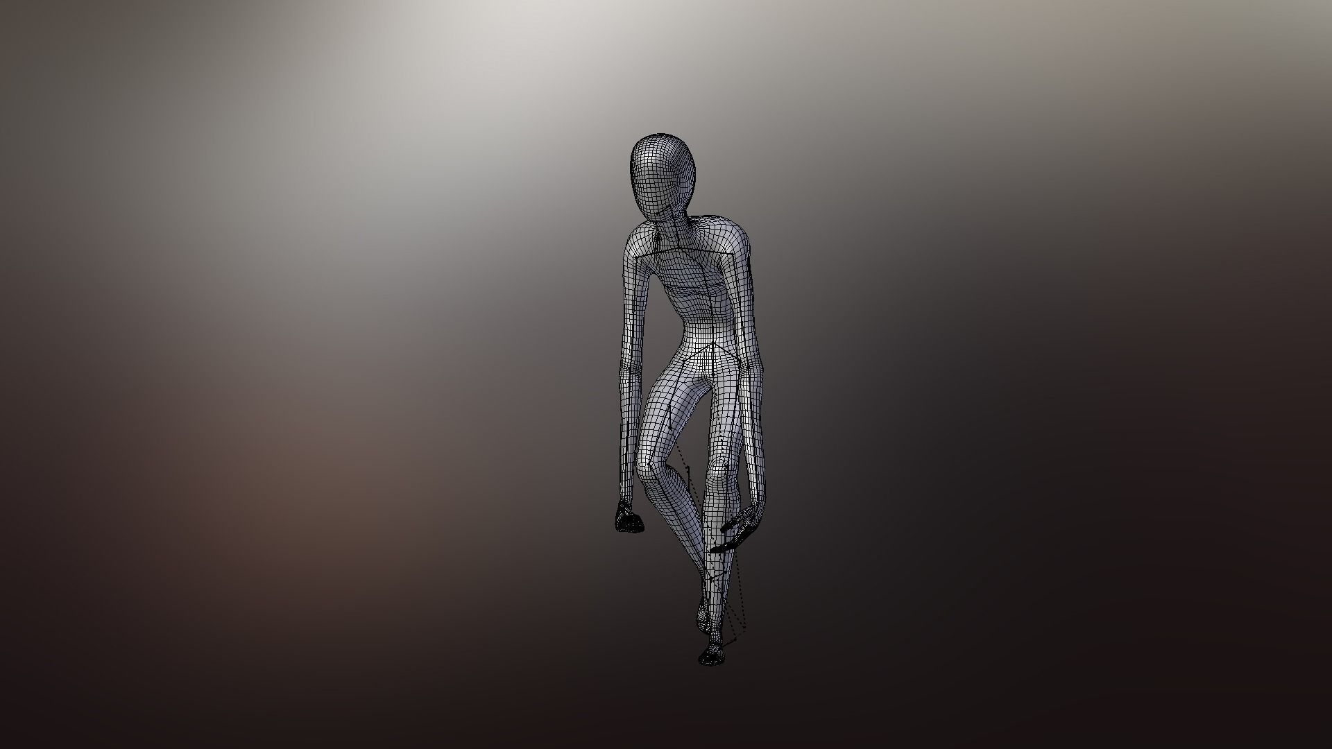 Faceless fictional character 3D model_45