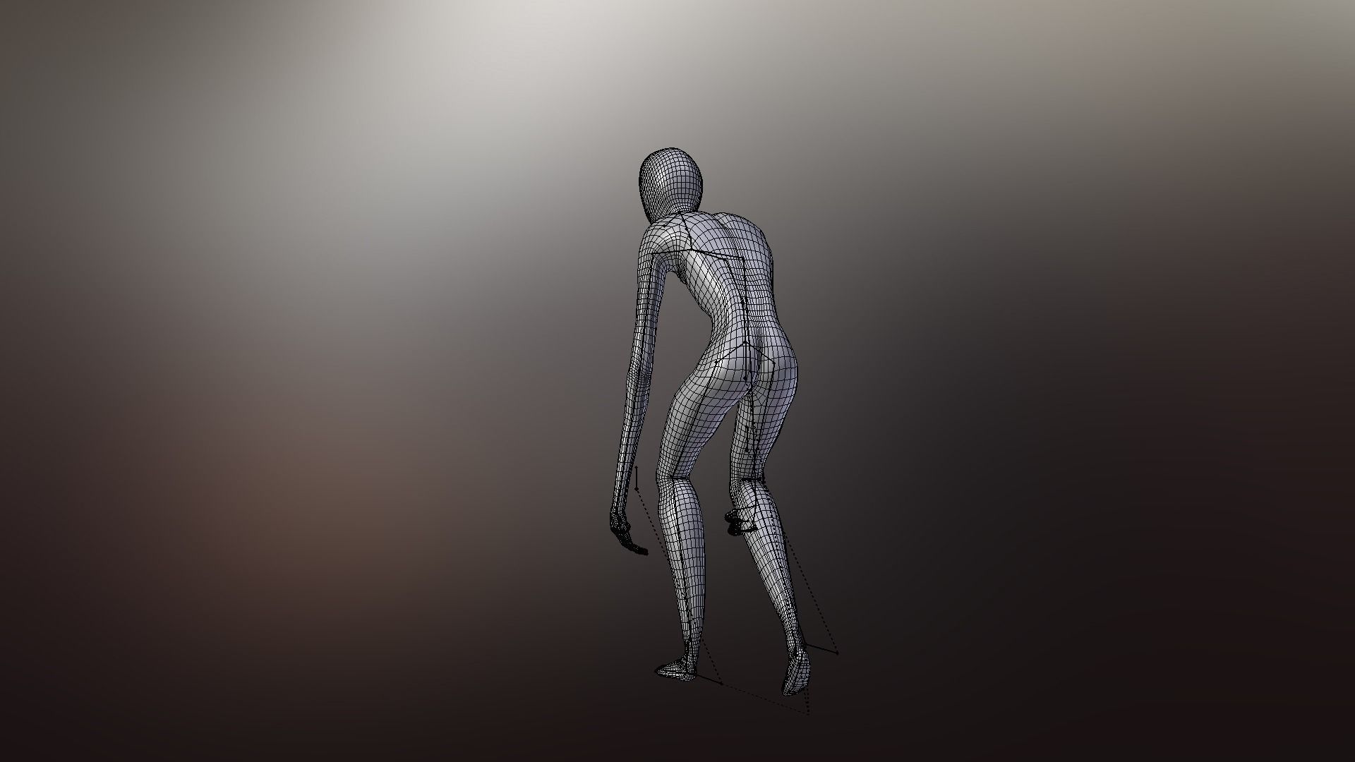 Faceless fictional character 3D model_35