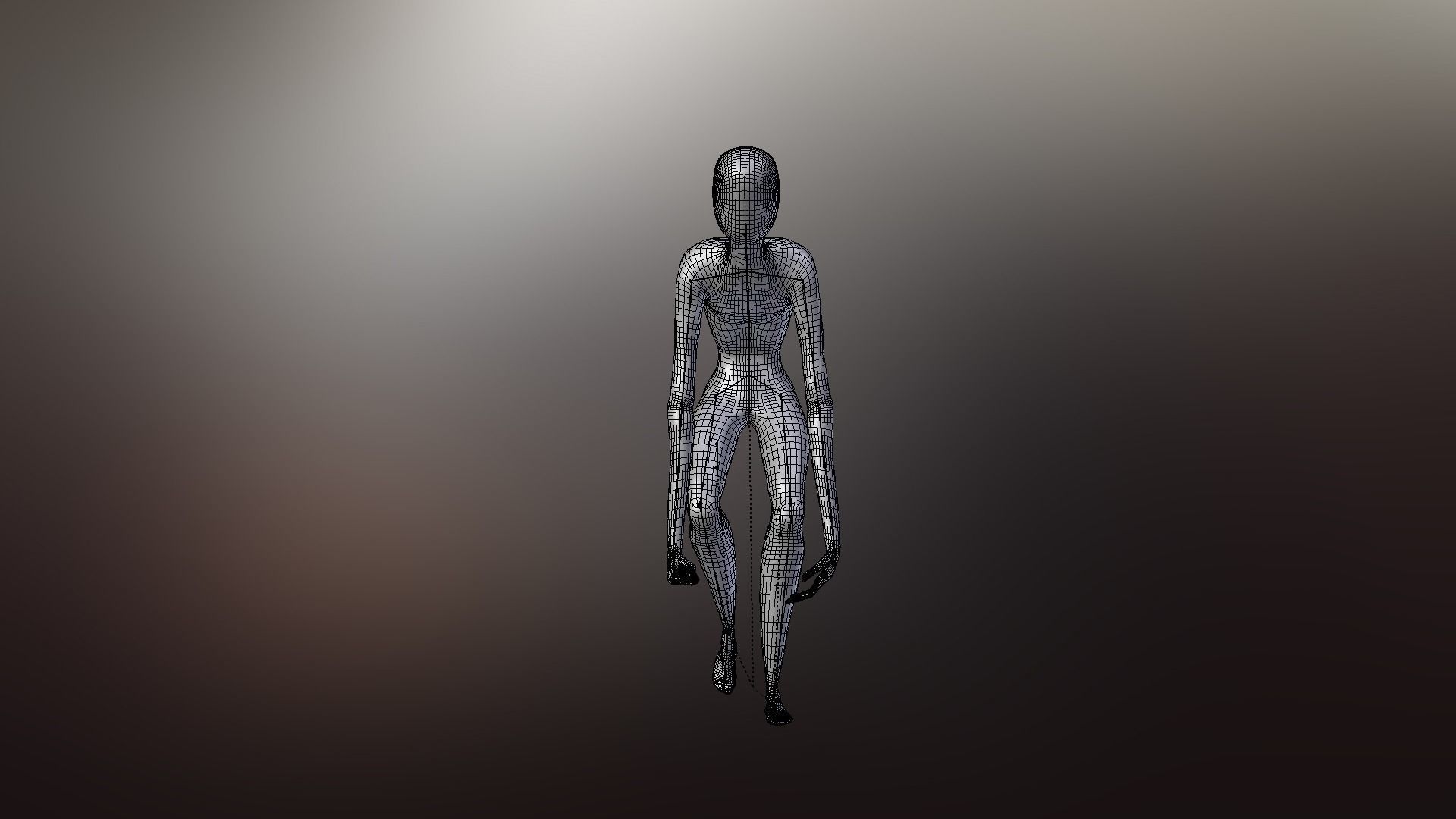 Faceless fictional character 3D model_48