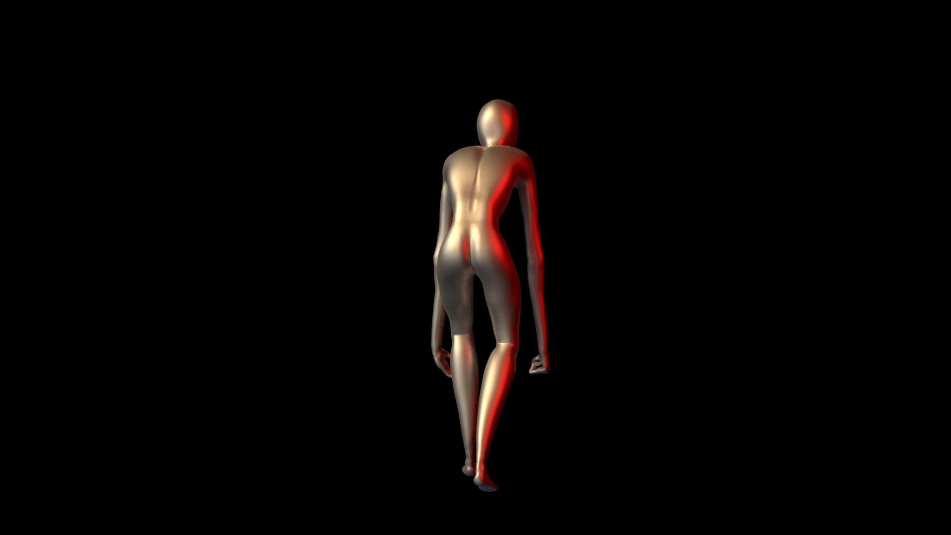 Faceless fictional character 3D model_3