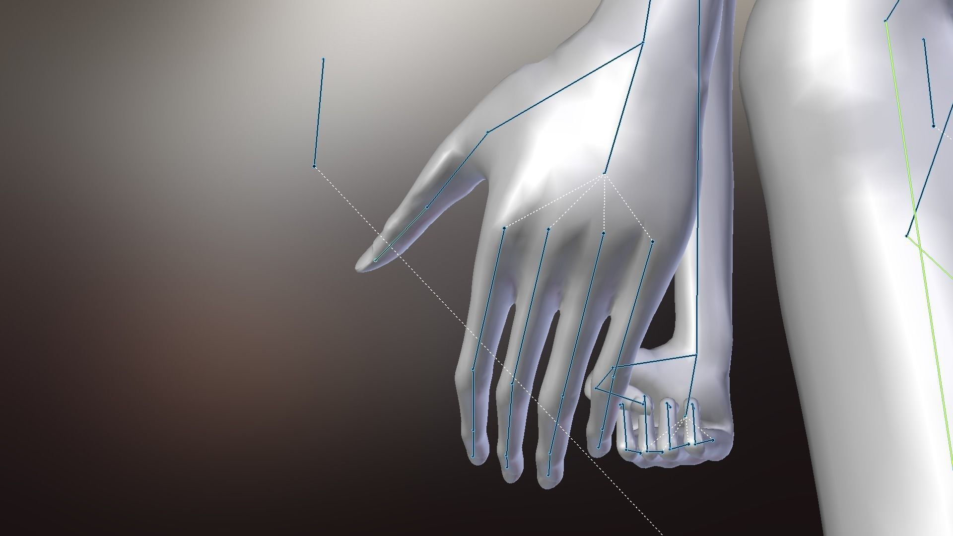 Faceless fictional character 3D model_10