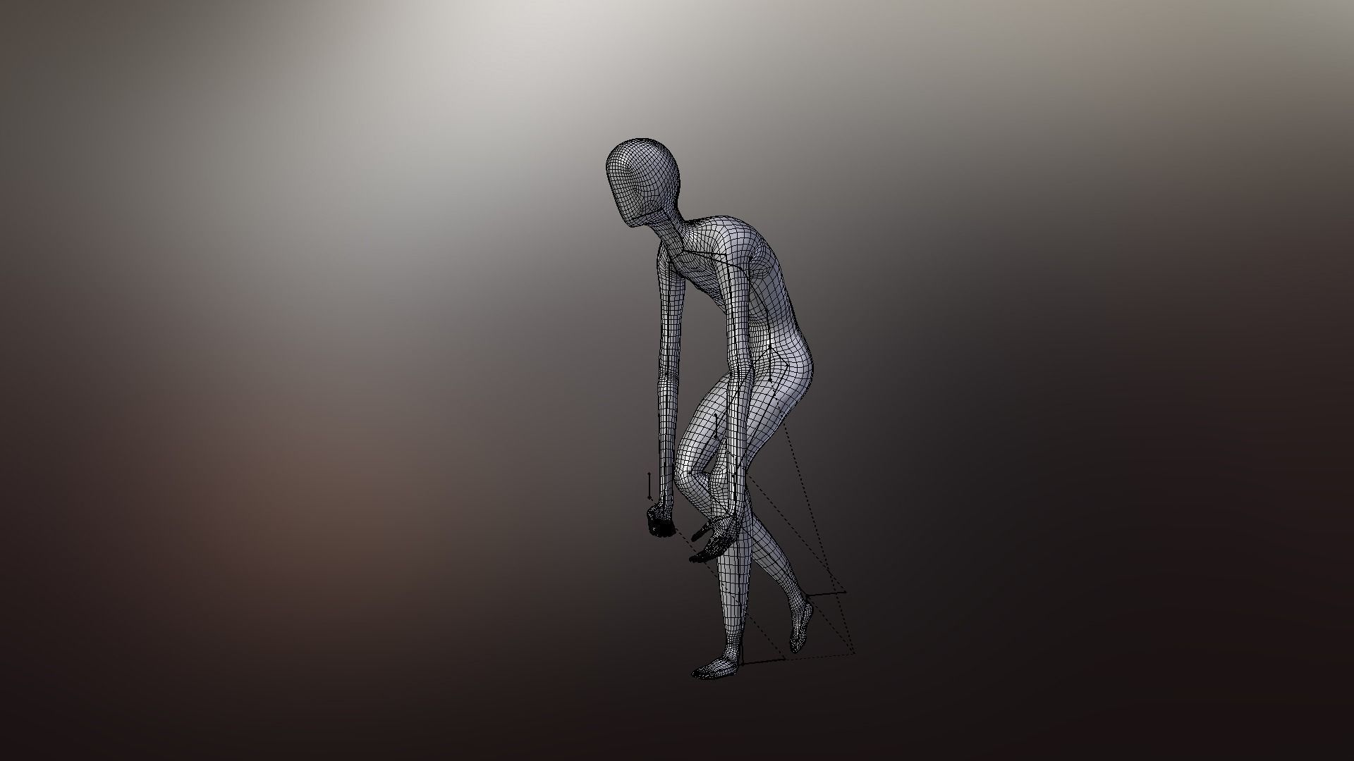 Faceless fictional character 3D model_41