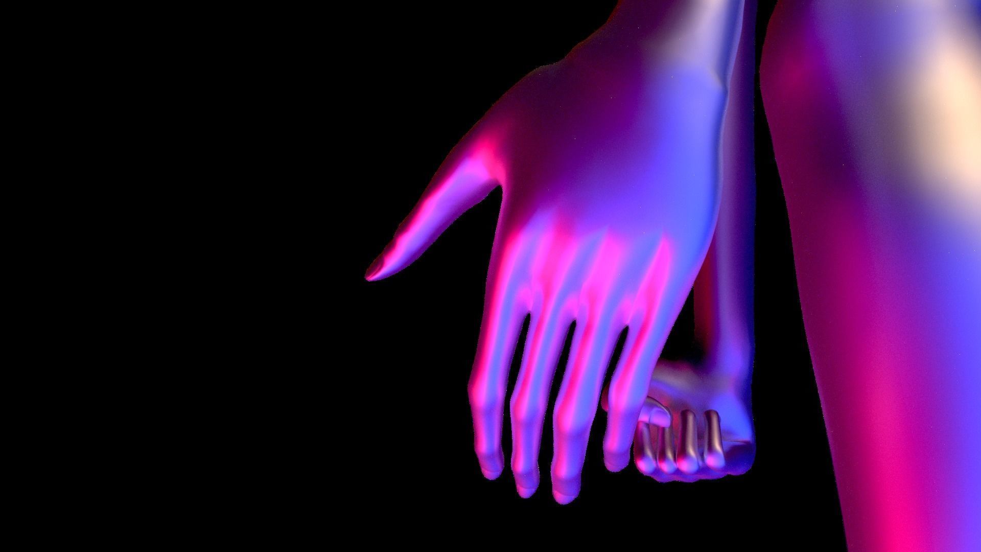 Faceless fictional character 3D model_9