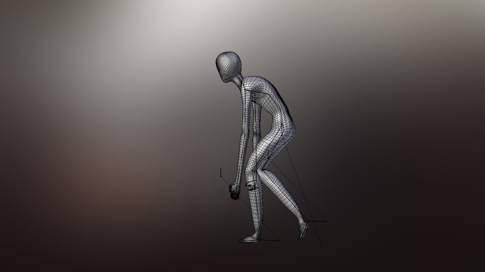 Faceless fictional character 3D model_42