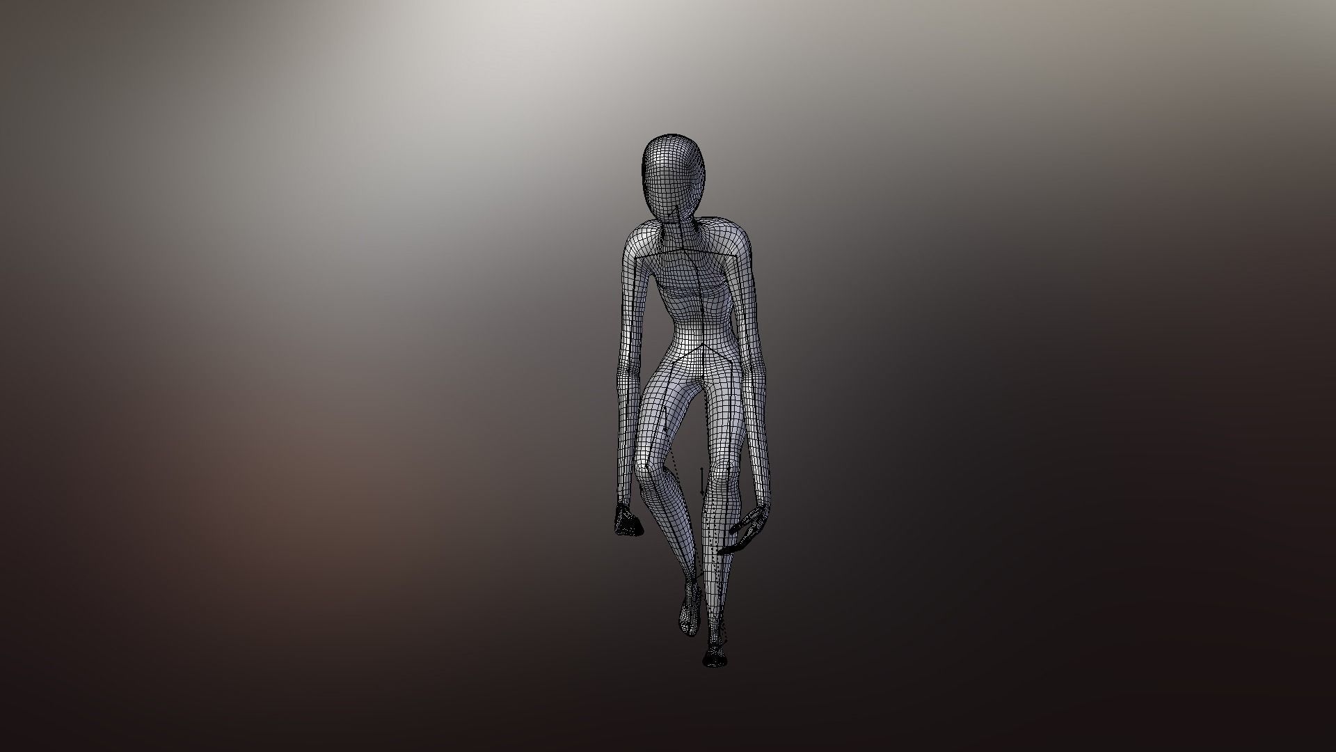 Faceless fictional character 3D model_46