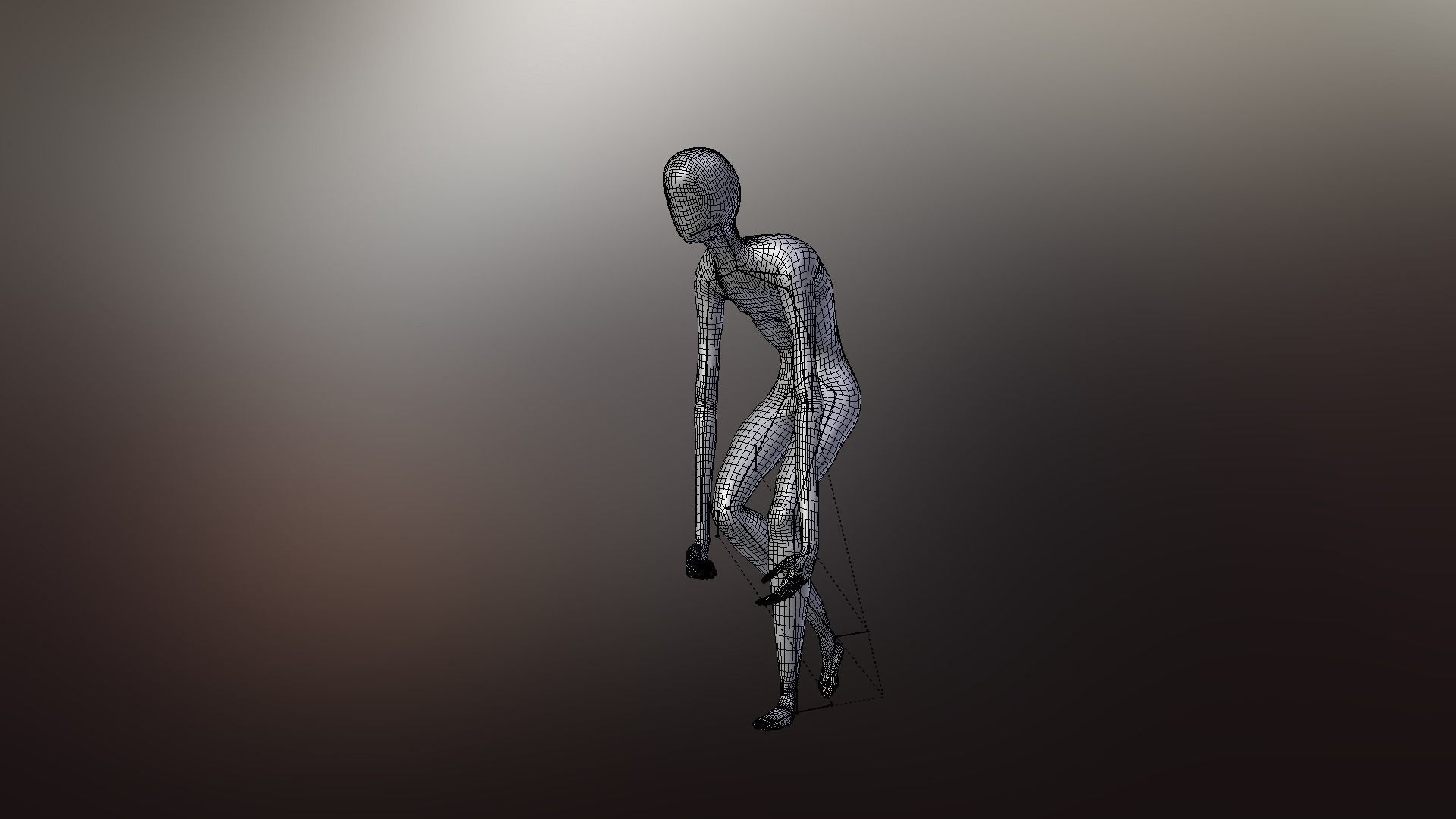 Faceless fictional character 3D model_43
