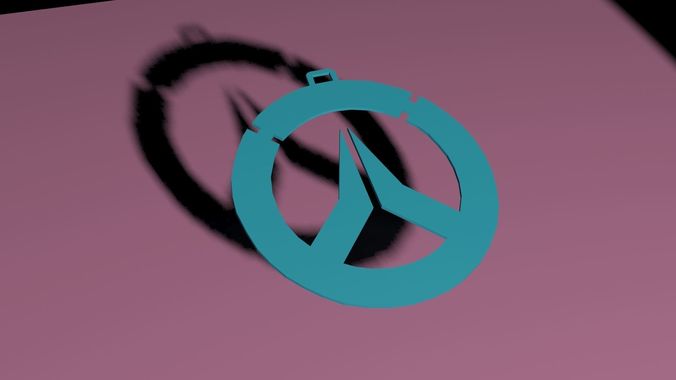 Overwatch Logo keychain-nacklace-bracelet Free 3D print model