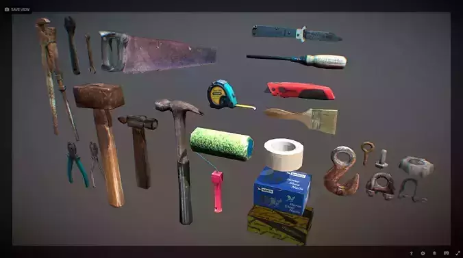 Tools instrument low poly