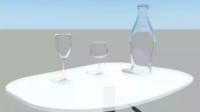 3d cola bottle and designer glasses