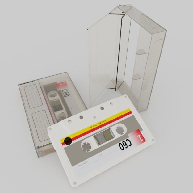 Compact cassette PBR 003 3D model_5
