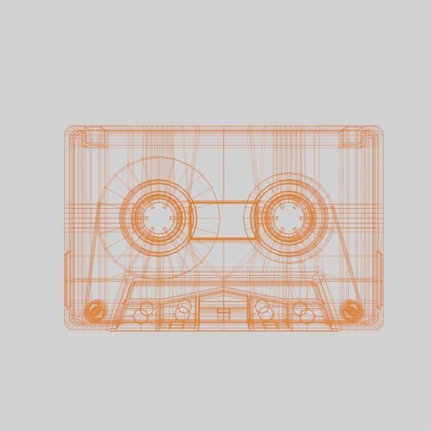 Compact cassette PBR 003 3D model_2