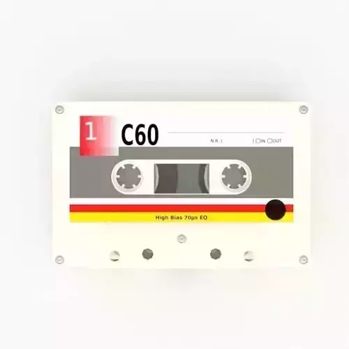 Compact cassette PBR 003 3D model