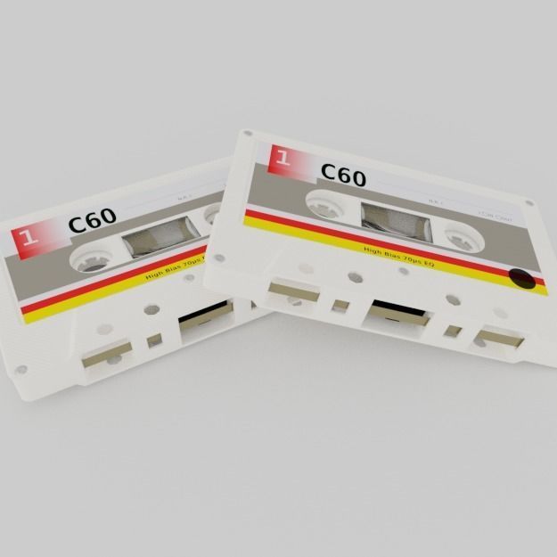 Compact cassette PBR 003 3D model_4
