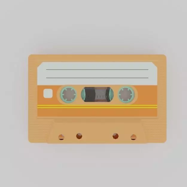 Compact cassette PBR 004 3D model