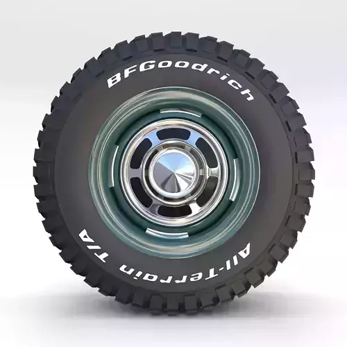 Toyota Land Cruiser FJ 40 Wheel 2 3D model
