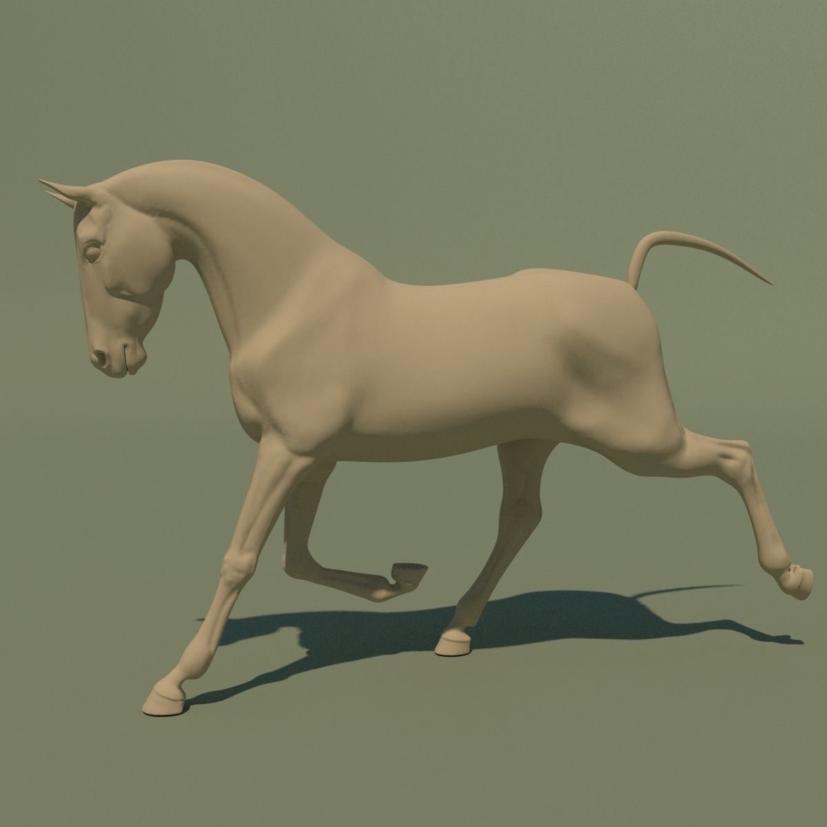 Animated Horse 10 colours 3D model_2
