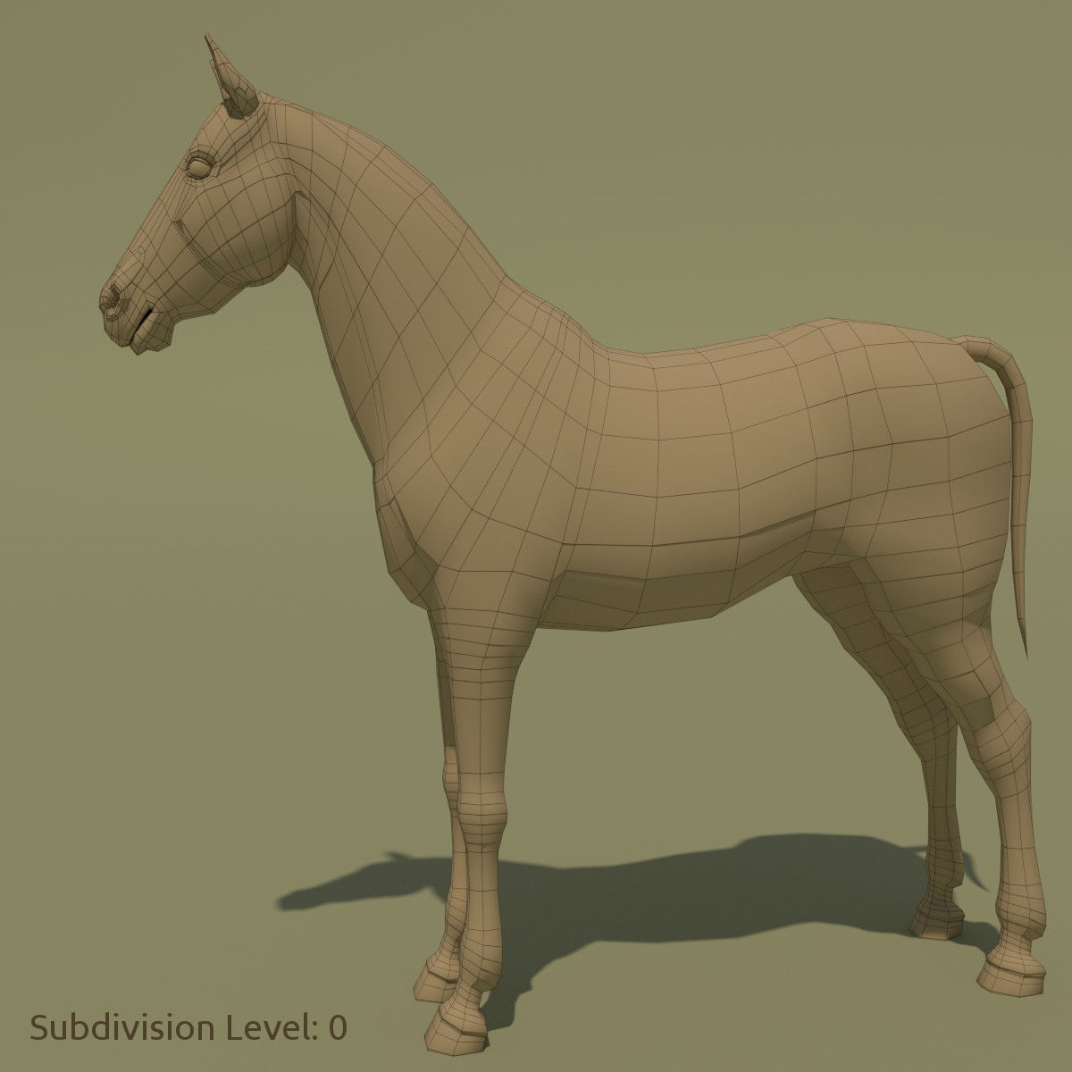 Animated Horse 10 colours 3D model_22