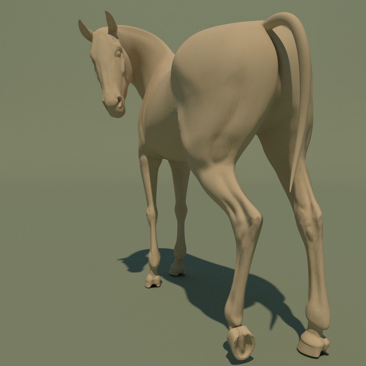 Animated Horse 10 colours 3D model_10