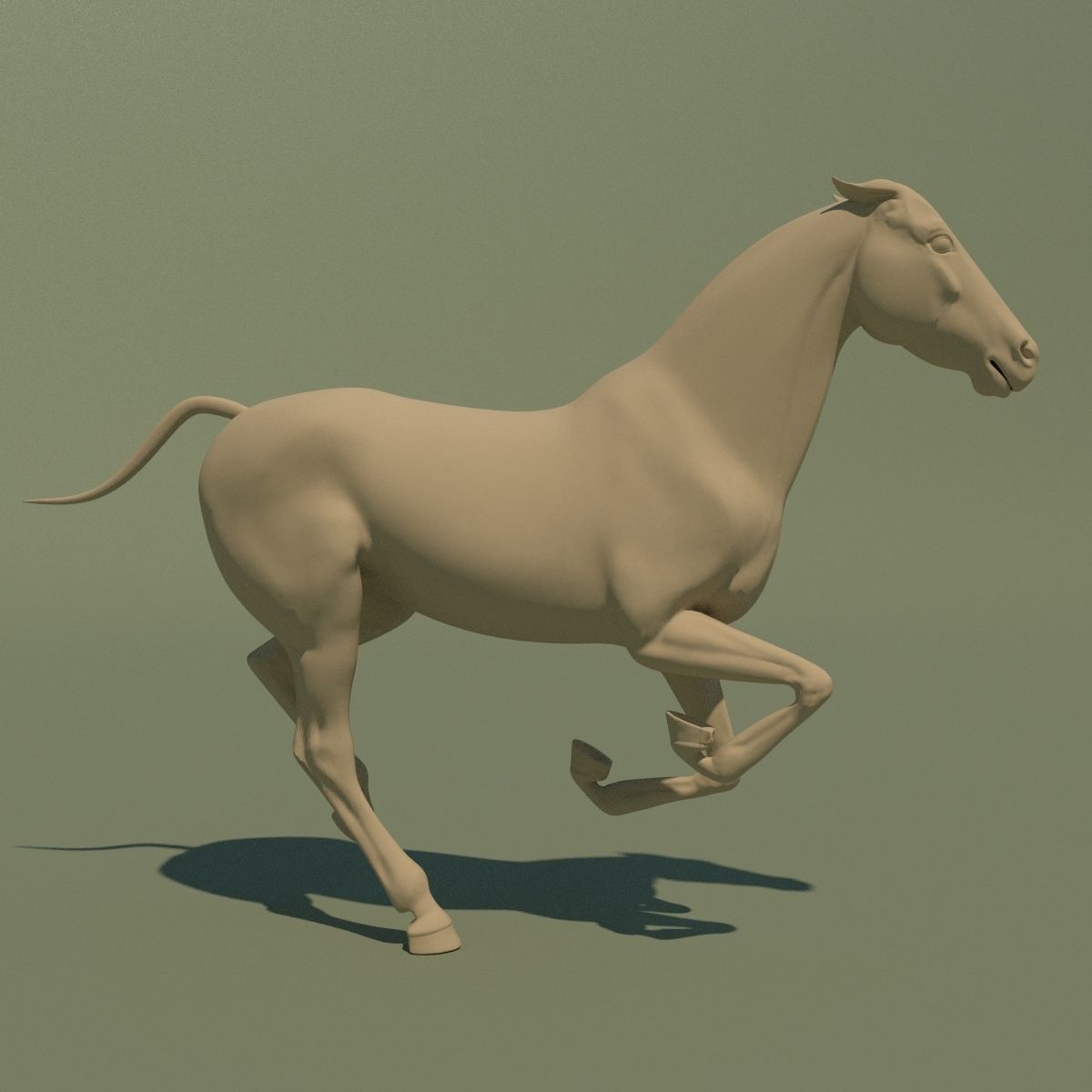 Animated Horse 10 colours 3D model_6